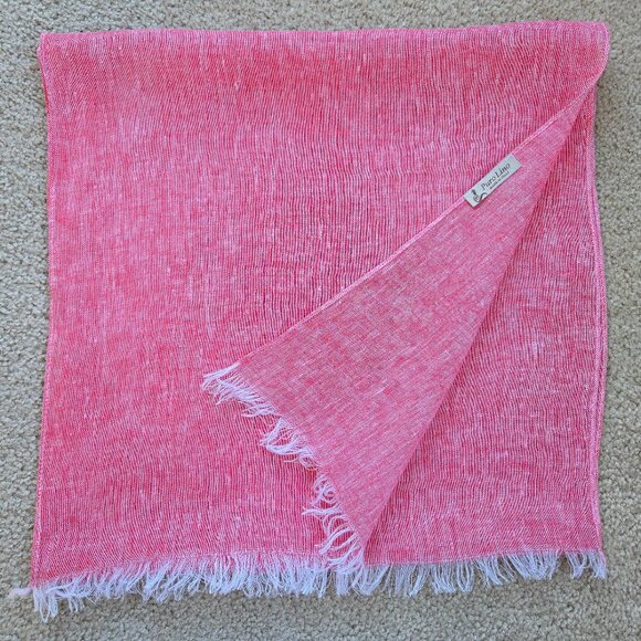 Puro Lino Accessories - NWOT Puro Lino Italian Linen Scarf Pink